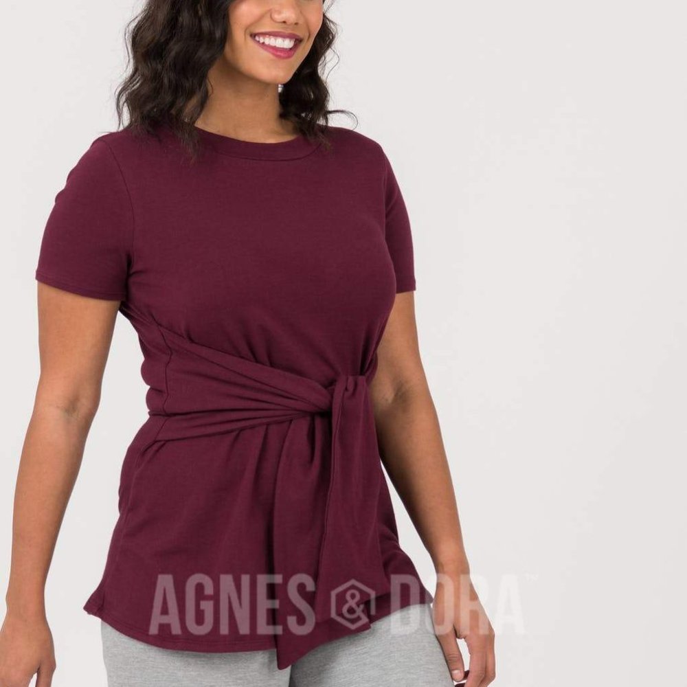 Agnes & Dora™ Side Seam Sash Top Elderberry